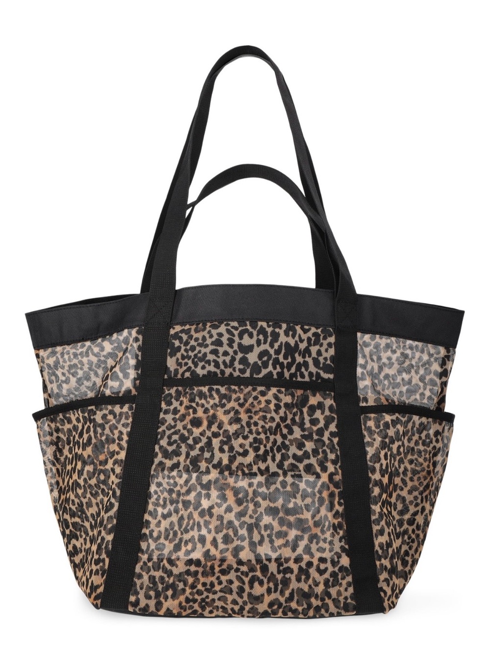 *new* No Boundaries Women's Mesh Tote Bag-Leopard Print